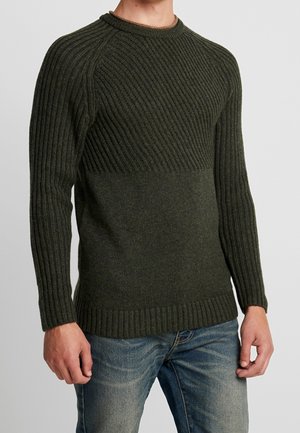 Pier One Pullover - mottled olive
