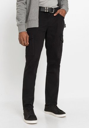 STRETCH - Pantaloni cargo - black