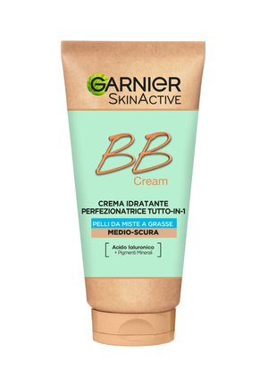 BB CREAM OPACIZZANTE SKINACTIVE PER PELLE UNIFORME E OPACA LOOK NATURALE ARRICCHITA CON ACIDO IALURONICO ALOE VERA E PIGMENTI MINERALI SPF 25 - BB Creme - tonalità: media