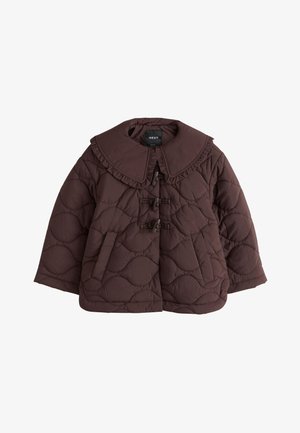 Next REGULAR FIT - SHOWER RESISTANT FRILL COLLAR QUILTED JACKET . - Vinterjakker - chocolate brown