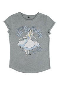 Disney DISNEY ALICE IN WONDERLAND ALICE UNBIRTHDAY - T-Shirt print - melange grey