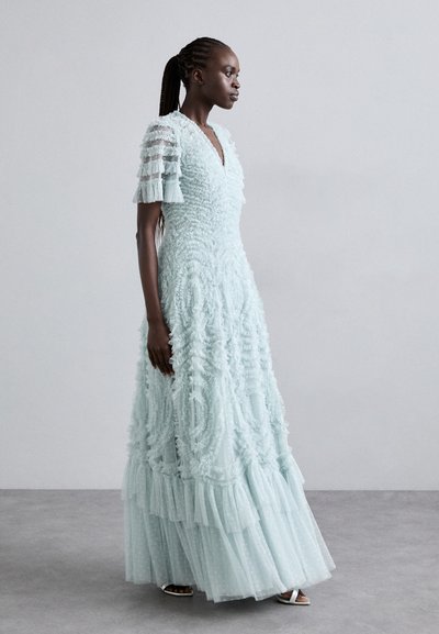 Needle & Thread VERITY RUFFLE VNECK GOWN - Pidulikud riided - sea holly