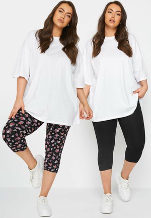 Yours Clothing 2 PACK CROPPED - Shortsit - black