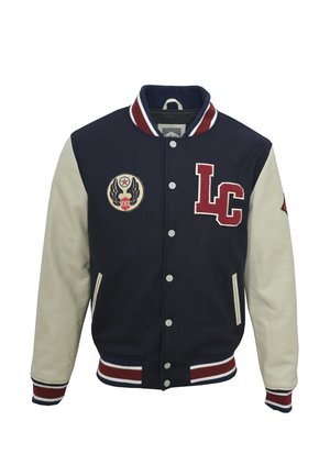 Lee Cooper, FLYING - Giubbotto Bomber - navy /ecru