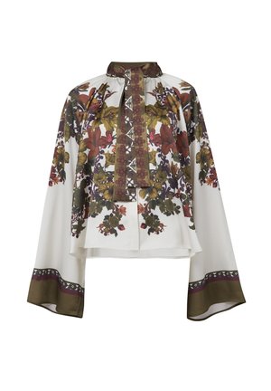 Leem, FLORAL PRINT BLOUSE WITH NECK TIE - Blouse - multicolor