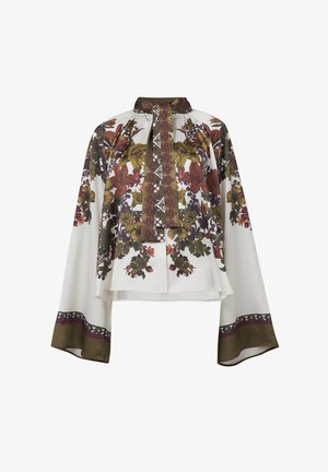 Leem, FLORAL PRINT BLOUSE WITH NECK TIE - Blouse - multicolor
