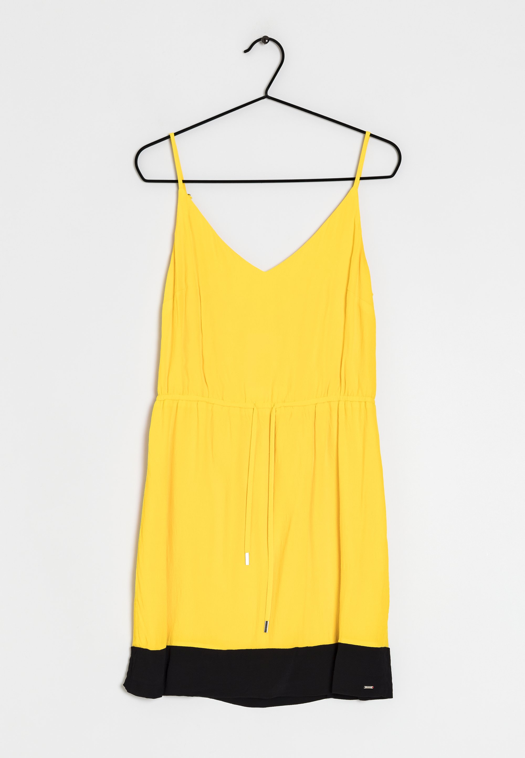 Mustard Yellow Jean Dress Mustard Denim Pinafore Dress Boohoo DK