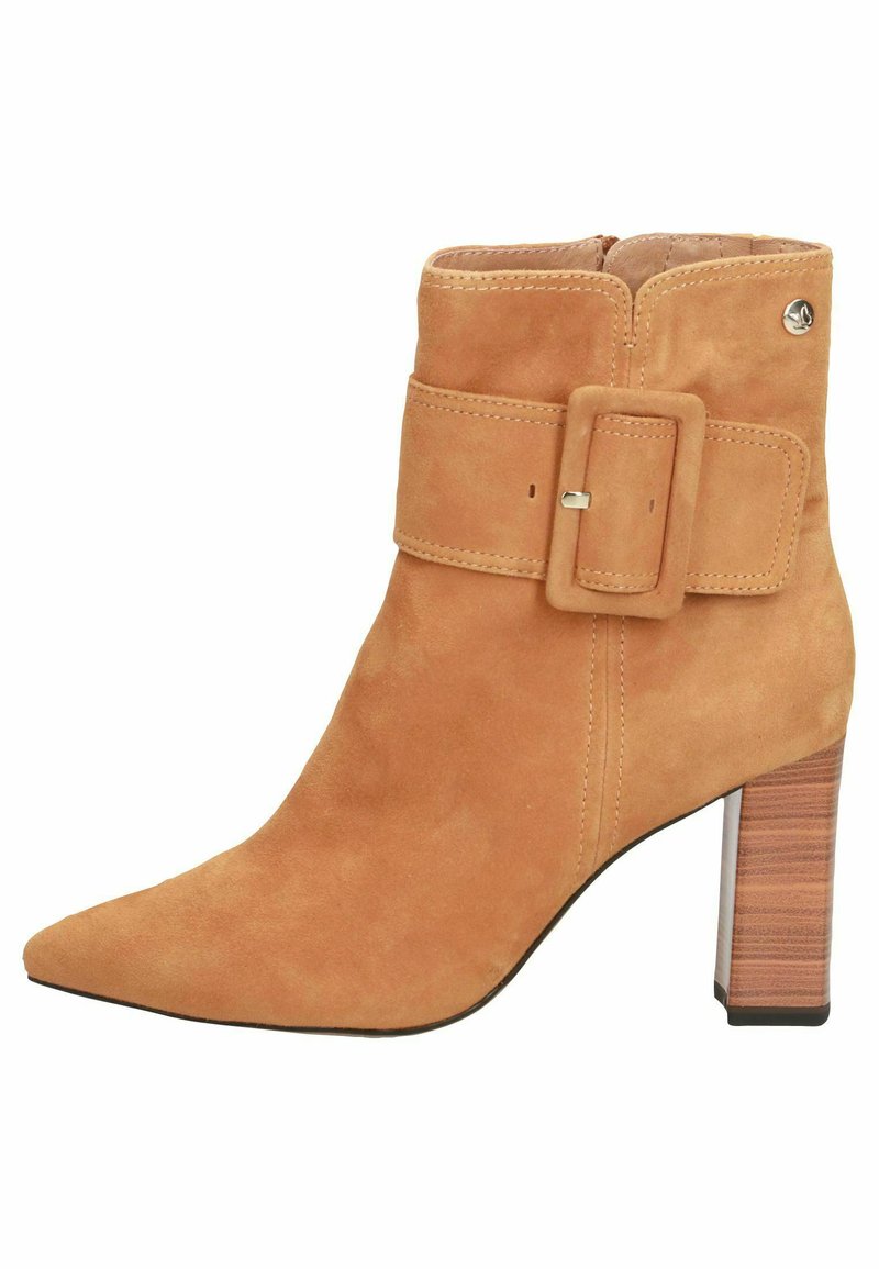 Damen Klassische Stiefel | Caprice High Heel Stiefelette curcuma suede/gelb - SB78269 Damen Klassische Stiefel | Caprice High Heel Stiefelette curcuma suede/gelb - SB78269