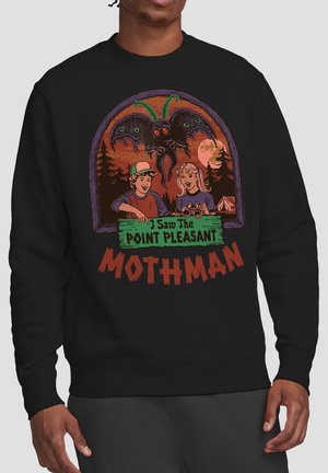 Cotton Soul, STEVEN RHODES I SAW THE MOTHMAN - Sweatshirt - black