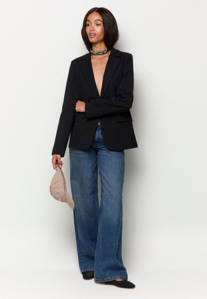 Balmohk, Wide-leg low rise fit - Wide leg - vintage medium blue denim