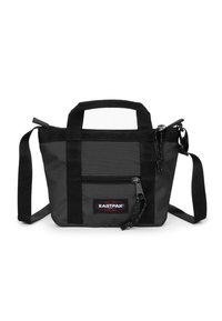 Mała czarna i szara torba na ramię Eastpak z przednią kieszenią na zamek, podwójnymi uchwytami, regulowanym paskiem na ramię oraz naszywką z logo.