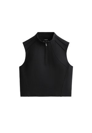 OYSHO EVERMOVE CREASE - Top - black