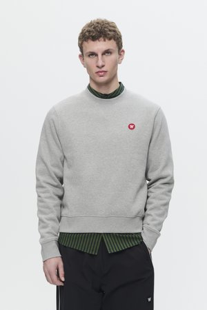 WWTYE CROPPED LOGO BADGE - Sweatshirt - grey melange