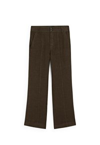 KICK FLARE FIT - Trousers - mottled dark brown