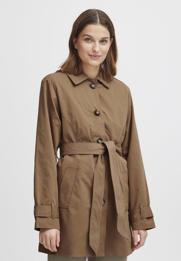 AMONA JAS - Trenchcoat - tiger eye