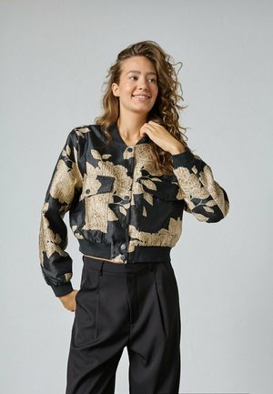 GARWIN - Bomberjakke - black/gold