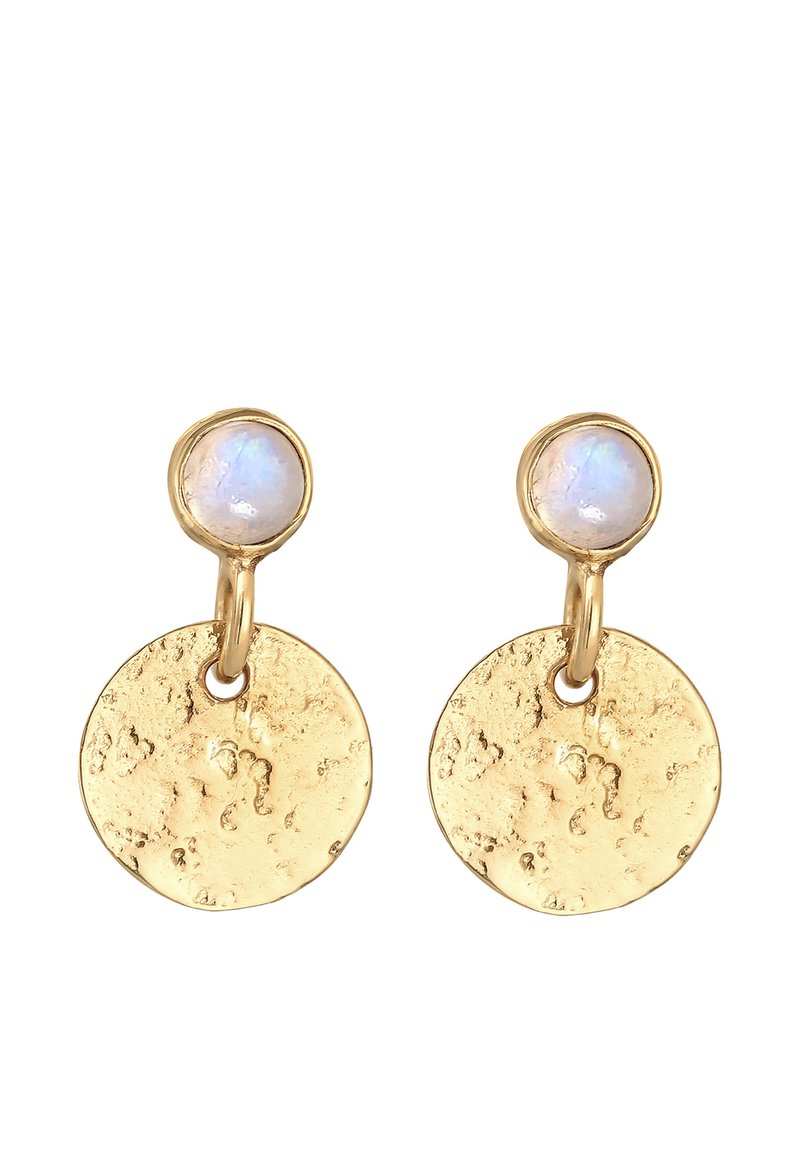 Boucles D'oreilles Oversize Baroques Années 90 - Dorées, Clips, Neuf Sans Emballage, Vintage