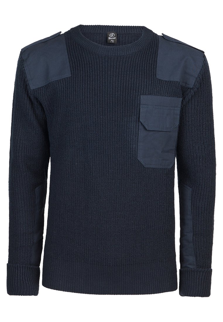 Herren Strickjacken | Brandit HERREN BW PULLOVER Strickpullover navy/schwarz-metallic - JV47125 Herren Strickjacken | Brandit HERREN BW PULLOVER Strickpullover navy/schwarz-metallic - JV47125