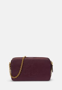 Lauren Ralph Lauren LEATHER MEDIUM WITLEY CROSSBODY WALLET - Taška s příčným popruhem - pinot noir