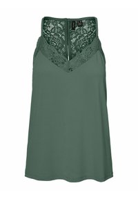 Vero Moda lace front top and maxi skirt set in black