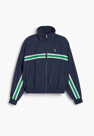 GAP, MALBON TEXTURED POPLIN WINDBREAKER - Vasarinė striukė - vintage navy