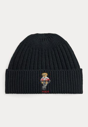 Polo Ralph Lauren, POLO BEAR RIB-KNIT BEANIE - Плетена шапка - black