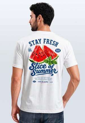 Neverless, T-Shirt print - weiß