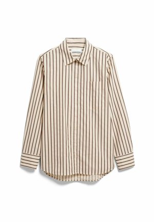 ARMEDANGELS, STRIPE - Camicia - oatmilk-claystone