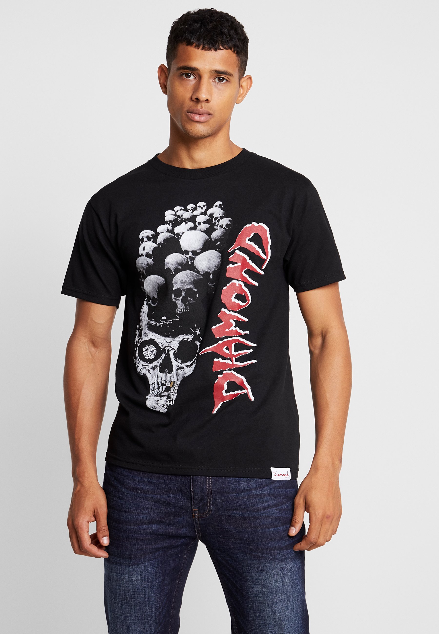 Diamond Supply Co. BURIAL GROUND T shirts med print Print Shirts til Menn fra King Diamond | Stylight