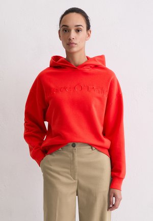 Marc O'Polo LOGO - Kapuzenpullover - bright red