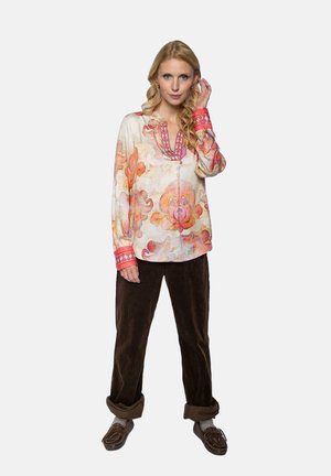 Bluse - sand multi