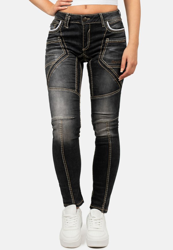 DAMEN WD382 - Jeans Skinny Fit - schwarz