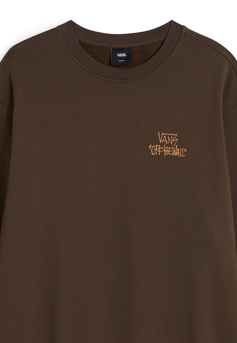 Vans STOMPER LOOSE FIT CREW NECK - Mikina - dark brown