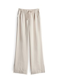 HIGH RISE LONG WIDE LEG - Trousers - natural glaze