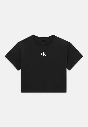 Calvin Klein Jeans, LOGO BOXY - T-shirt basic - black