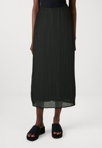VILA VIOLINDA MIDI SKIRT - Rakott szoknya - black