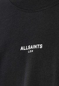 AllSaints MIKRO CREW - T-shirts basic - washed black