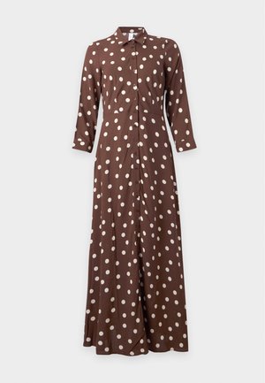 YAS, YASSAVANNA - Robe longue - pinecone/ecru