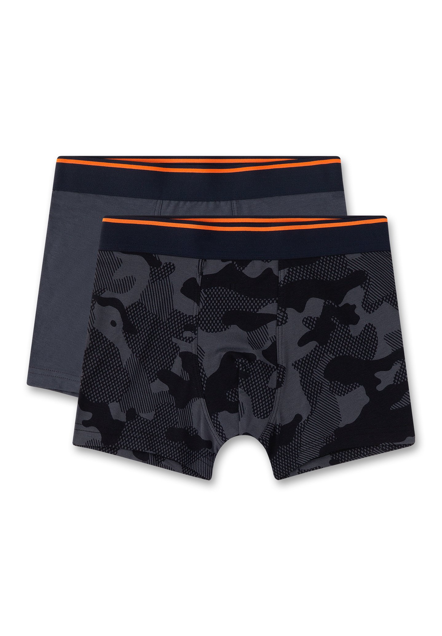Sanetta Jungen Shorts Im Doppelpack – Baumwolle, Elastisch, Mit Neon-Akzenten