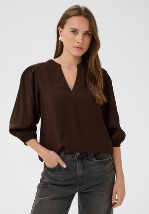 Kaffe, KAALBERTA BLOUSE - Bluse - coffee bean
