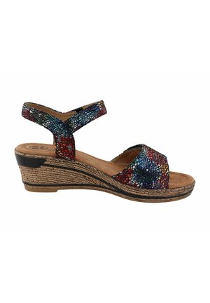 SOFTRELAX  - Platform sandals - black multi