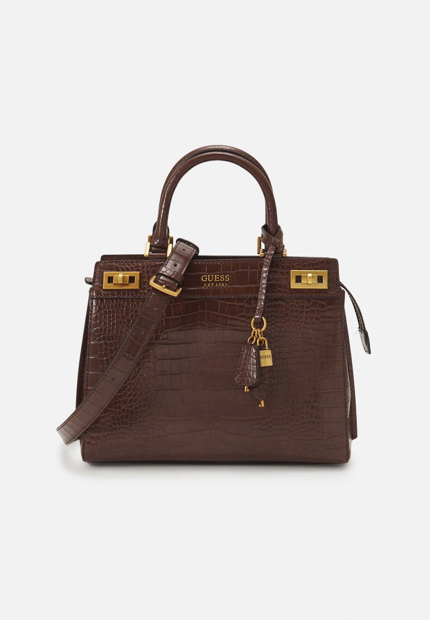 guess brown tote