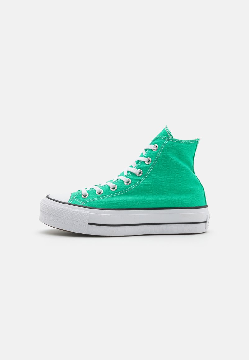 Converse CHUCK TAYLOR ALL STAR LIFT PLATFORM - Baskets montantes - apex green/white/black