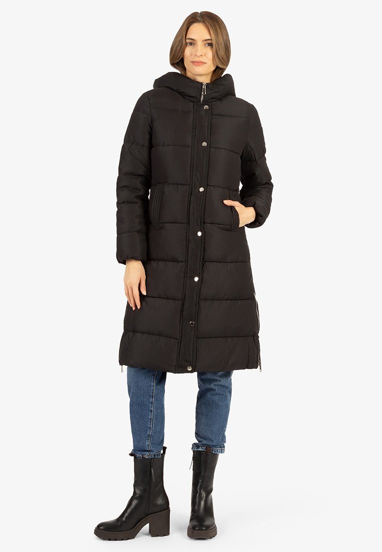 Apart Wintermantel zwart