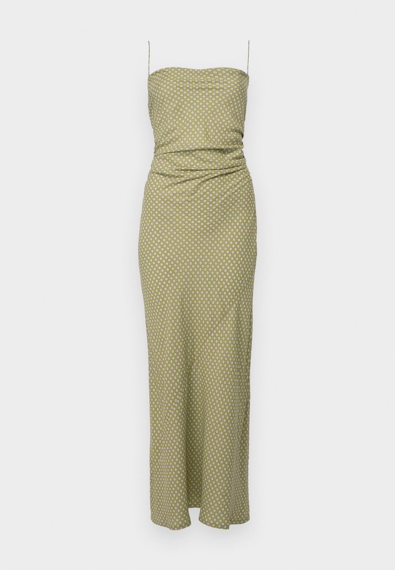 Faithfull the brand ROSAS MIDI DRESS - Maxi dress - oliander  floral/khaki/khaki - Zalando