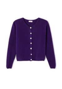 O19EE24 - Strickjacke - aubergine