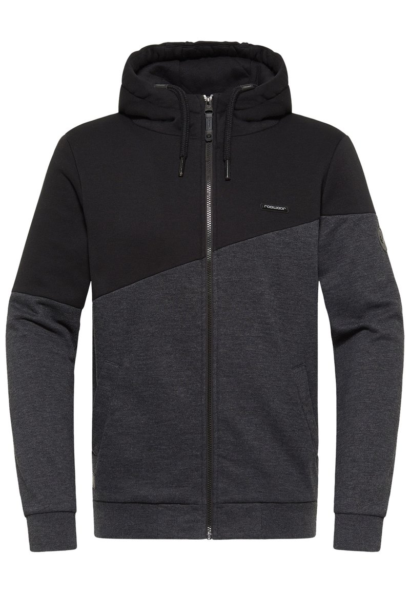 Herren Kapuzenpullover | Ragwear WINGS Sweatjacke black/schwarz - CB11791 Herren Kapuzenpullover | Ragwear WINGS Sweatjacke black/schwarz - CB11791