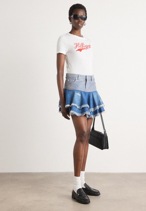 SKIRT - A-line skirt - indigo wash2