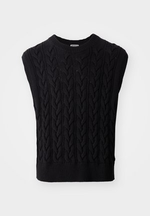Weekday CABLE VEST - Top - black