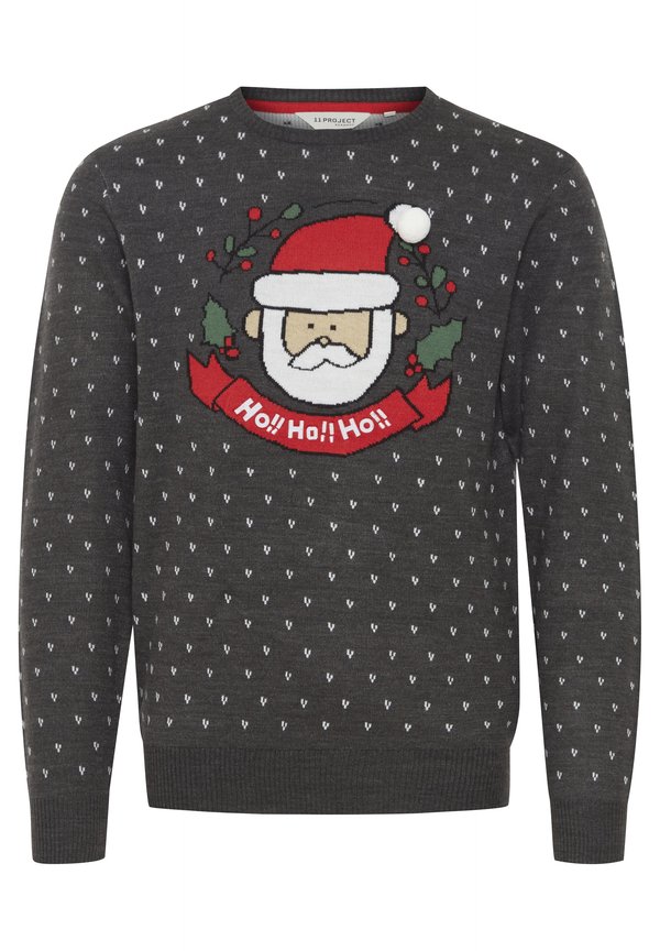 PRJULIUS - Jumper - charcoal mix2